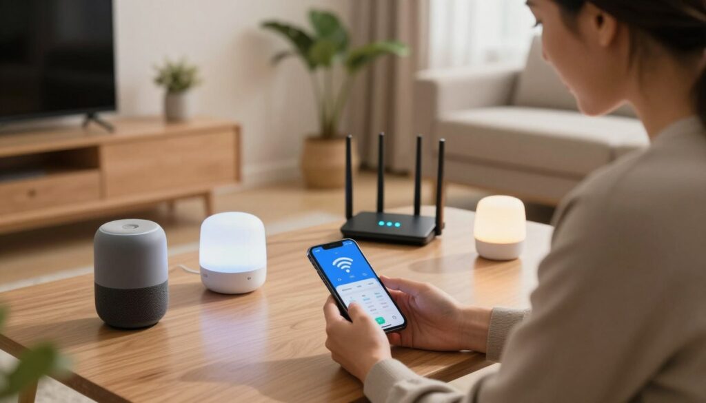 connecting smart devices to Wi-Fi network connecting smart devices to Wi-Fi network